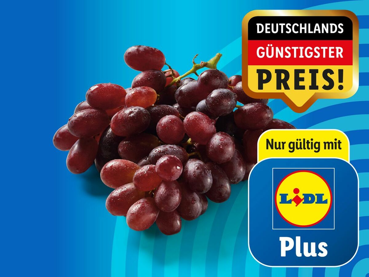 Bild 1 von Dunkle, kernlose Trauben