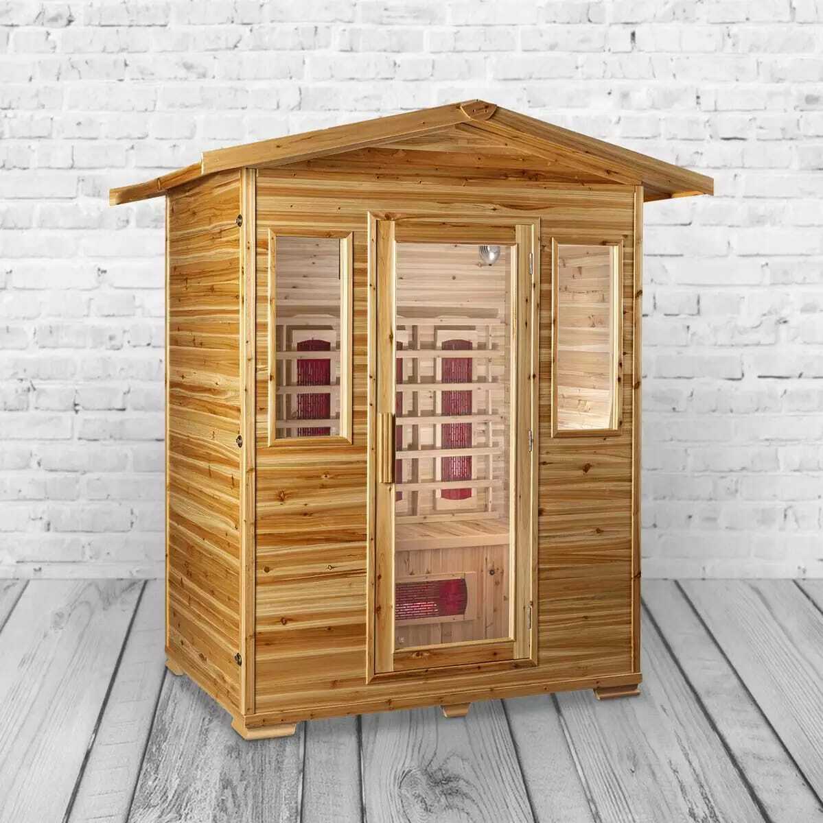 Bild 1 von PureHaven Infrarotkabine aus kanadischem Hemlock-Holz - versch. Ausführungen