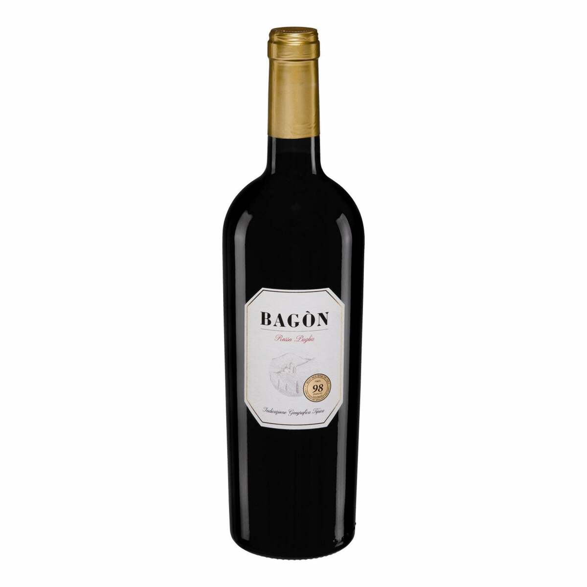 Bild 1 von Bagon Rosso Puglia rot halbtrocken 13,5 % vol 0,75 Liter
