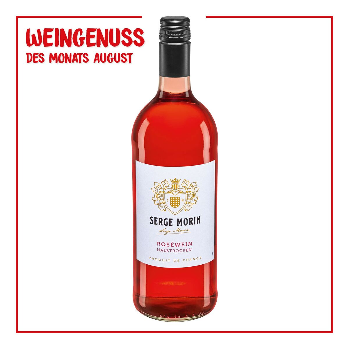 Bild 1 von Serge Morin Vin de France Rose halbtrocken 12,0 % vol 1 Liter