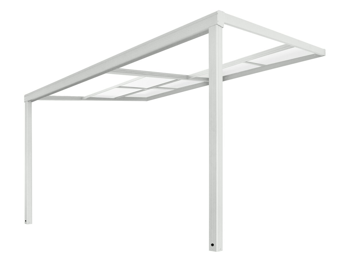 Bild 1 von Solis Deluxe Terrassenüberdachung - 390 x 295 x 233 / 272 cm Weiß