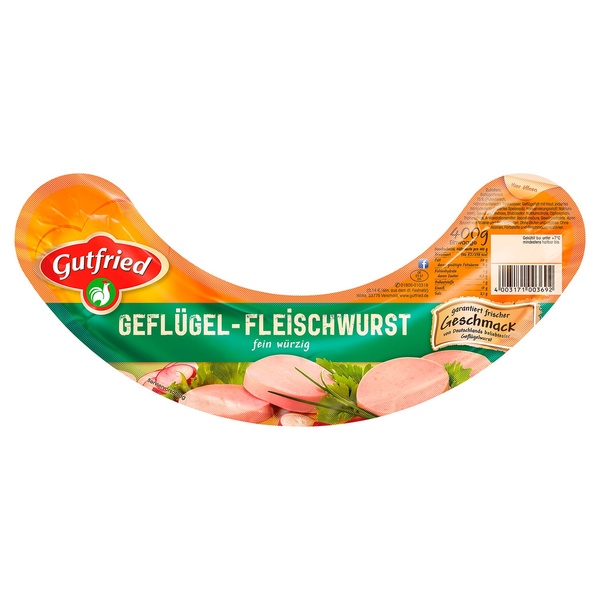 Bild 1 von GUTFRIED Fleischwurst 400 g