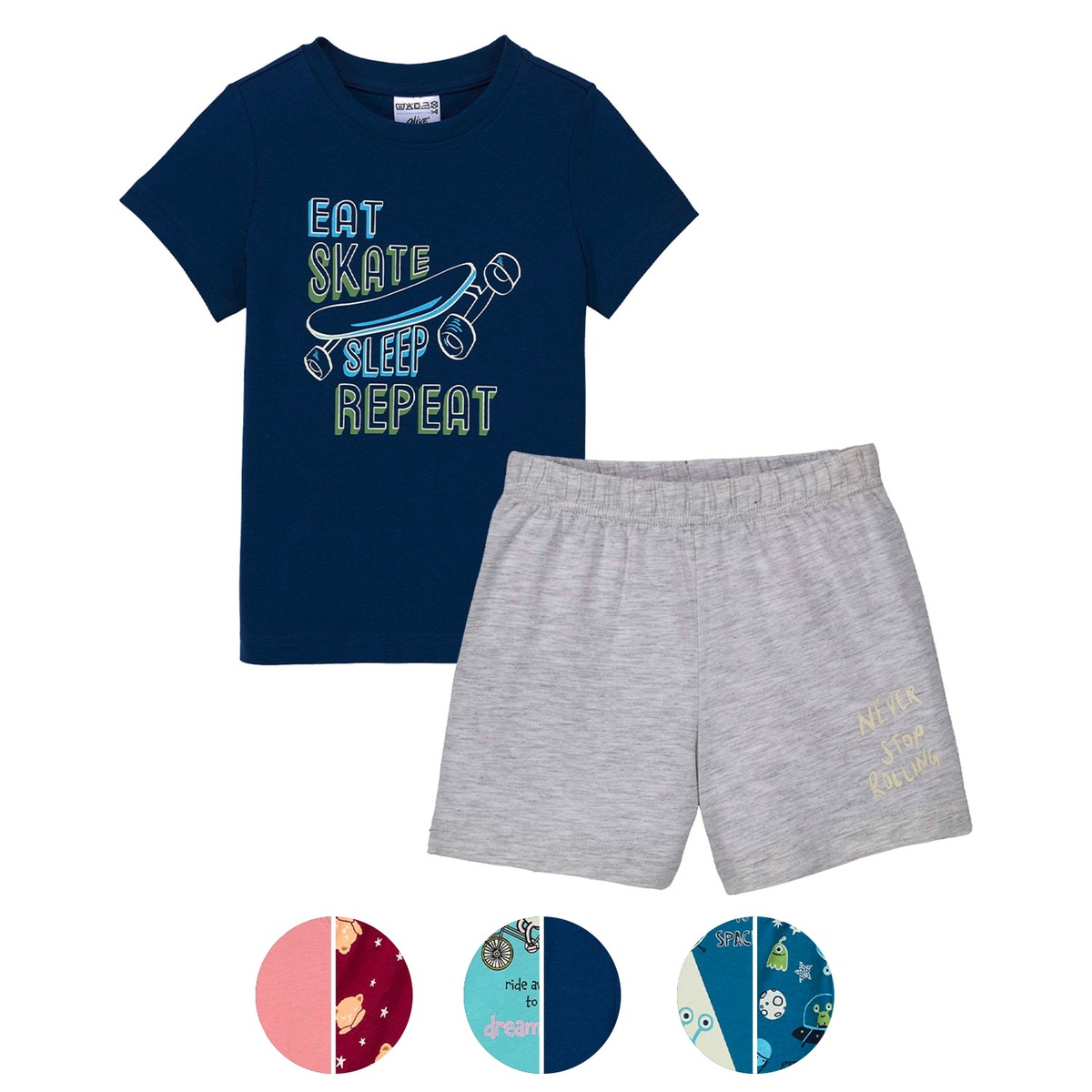 Bild 1 von ALIVE Kleinkinder und Kinder Pyjama "Glow in the Dark"