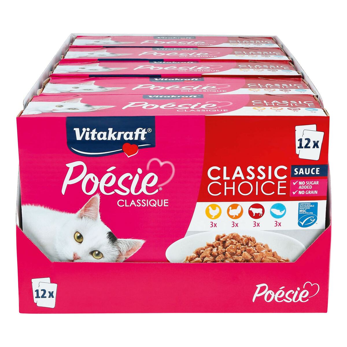 Bild 1 von Vitakraft Poesie Classique Sauce MSC 12 x 85 g, 5er Pack