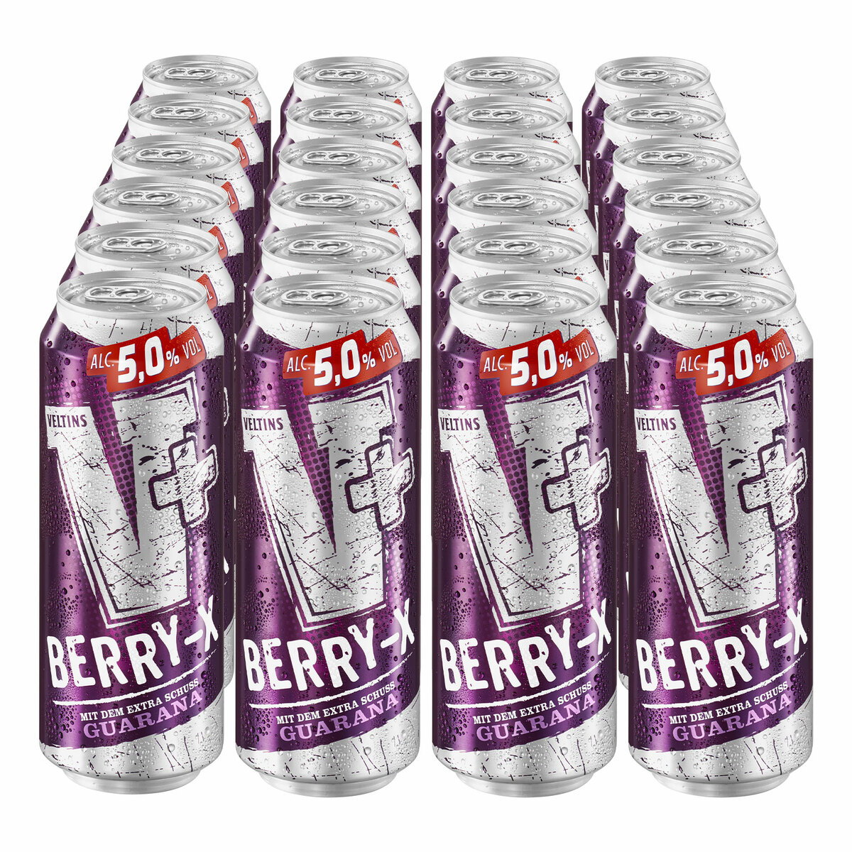 Bild 1 von Veltins V+ Berry X 5,0 % vol 0,5 Liter Dose, 24er Pack