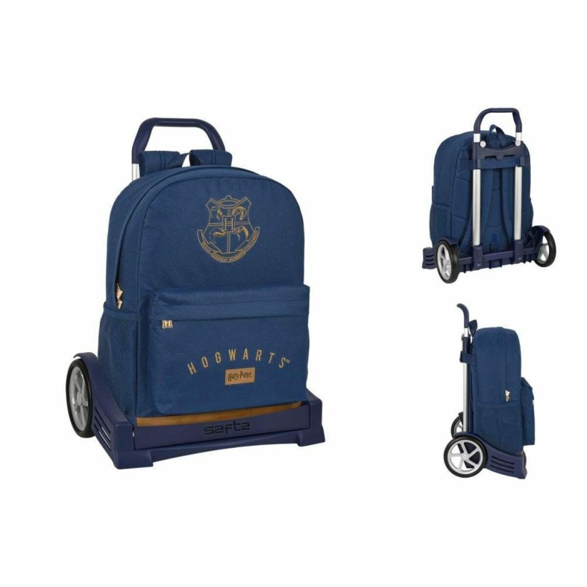 Bild 1 von Harry Potter Rucksack Schulrucksack mit Rädern Harry Potter Magical Braun Marineblau 32 x 43