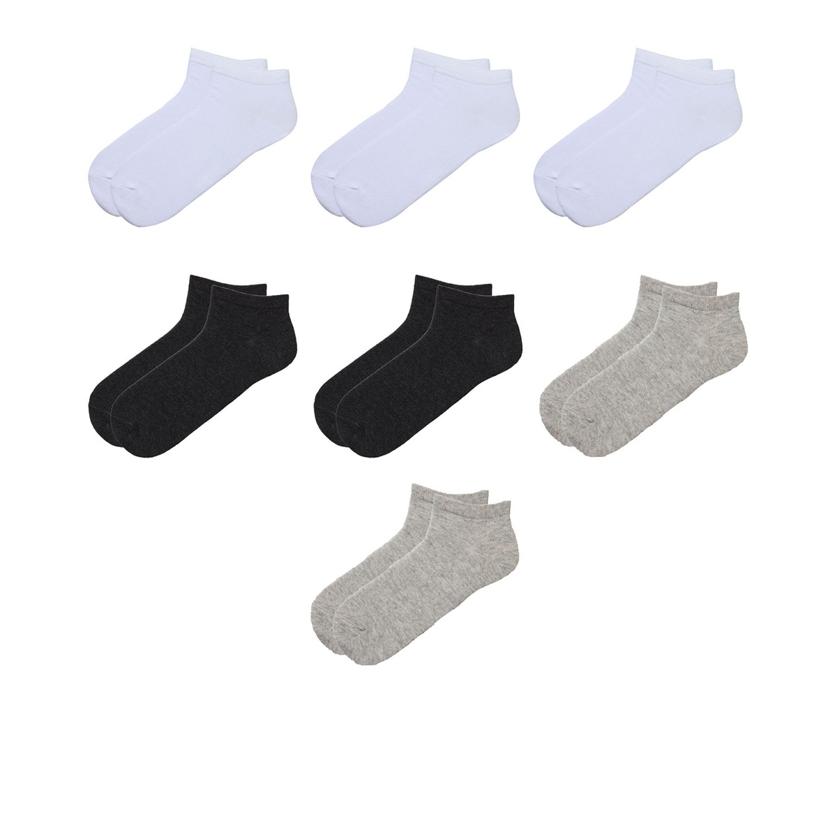 Bild 2 von CRANE Damen und Herren Sneaker-Socken, 7 Paar