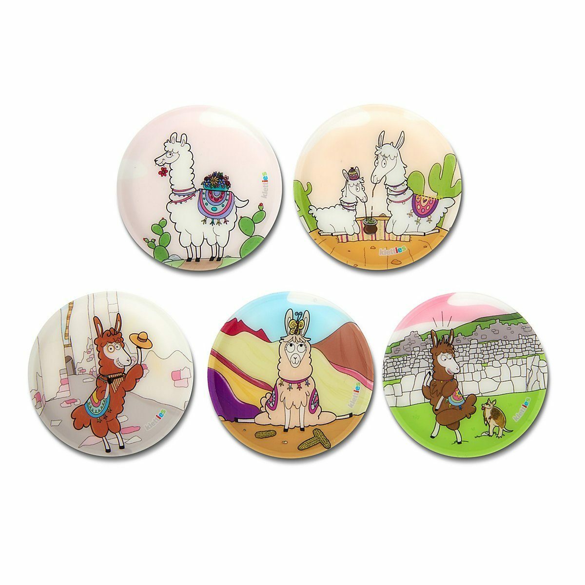 Bild 3 von ergobag Schulranzen Klettie-Set Lamas, 5-tlg.