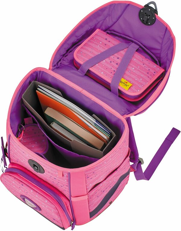 Bild 4 von DerDieDas® Schulranzen Ergoflex Easy, Pretty Unicorn (Set), mit höhenverstellbarem Rückensystem; Faser aus recycelten PET-Flaschen