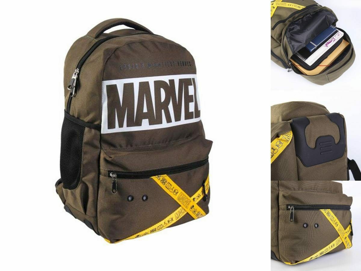 Bild 1 von MARVEL Rucksack Marvel Schulrucksack grün 30 x 13 x 44 cm Schulrucksack Kinder Rucksac