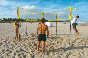 Crossnet distributed by Hammer Volleyballnetz »und Beachballnetz Crossnet«, mit Transporttasche (Rucksack)