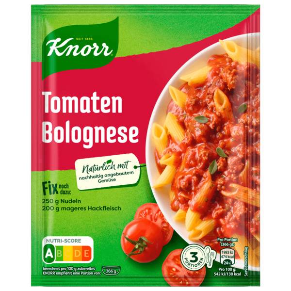 Bild 1 von Knorr Fix Tomaten Bolognese