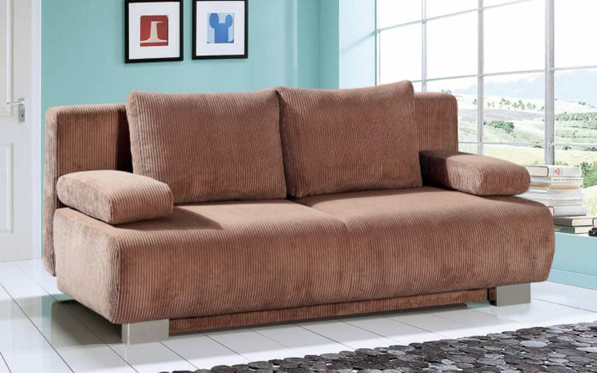 Bild 1 von Restyl - Querschläfer Rowan, Cord in terracotta, Liegefläche ca. 140 x 194 cm