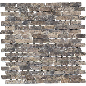 Mosaikfliese Loox Emperador Marron 30x30cm