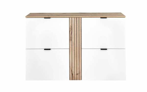 Bild 2 von Vito - Schuhschrank 6048 in Viking Oak Nachbildung/ supermatt weiß