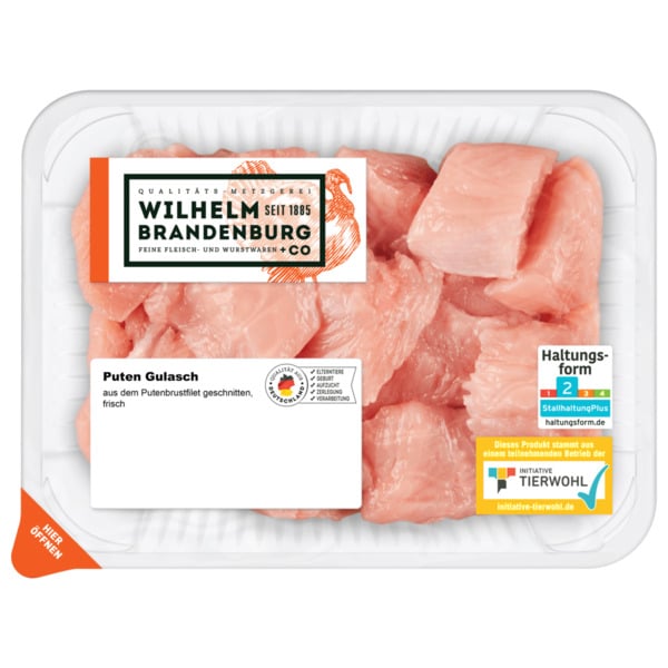 Bild 1 von Wilhelm Brandenburg Puten-Brustfilet-Gulasch 500g