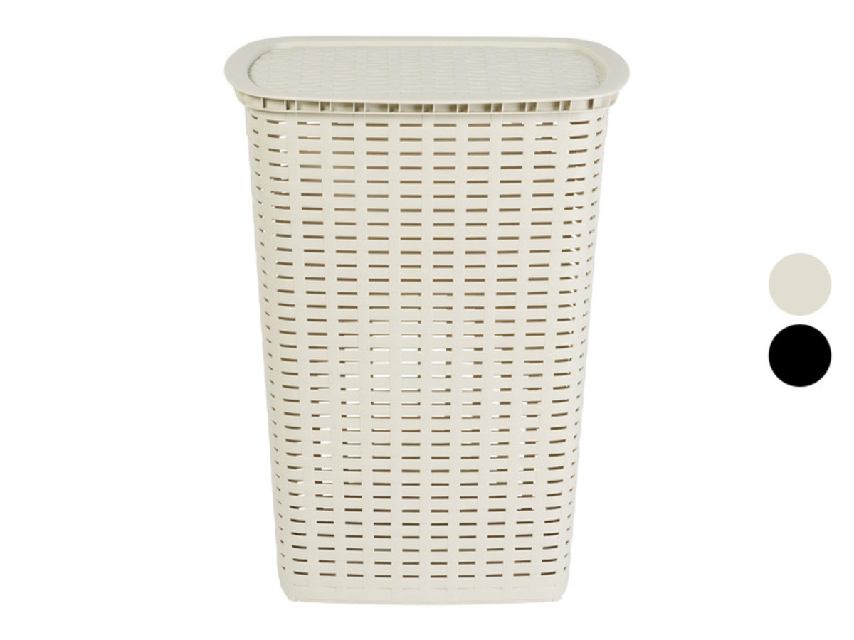 Bild 1 von LIVARNO home Wäschesammler, in Rattan-Optik, 53 l