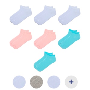 CRANE Damen und Herren Sneaker-Socken, 7 Paar