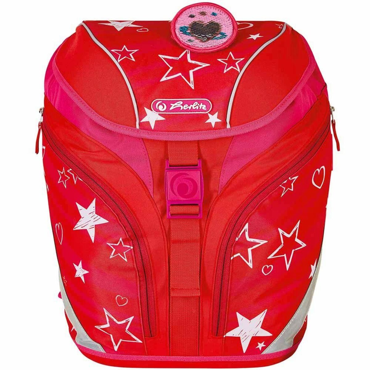 Bild 3 von Herlitz Schulranzen Herlitz Schulrucksack SoftLight Plus Stars & Stripes 17-teilig