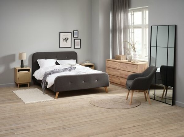 Bild 3 von Nachttisch HALMSTAD 1 Tür Polyrattan/eichefarben