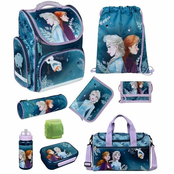 Bild 1 von Familando Schulranzen Clou (Set, inkl. Federmäppchen (nicht gefüllt) und Sporttasche), Disney Eiskönigin Frozen 2 mit Prinzessin Anna und Elsa