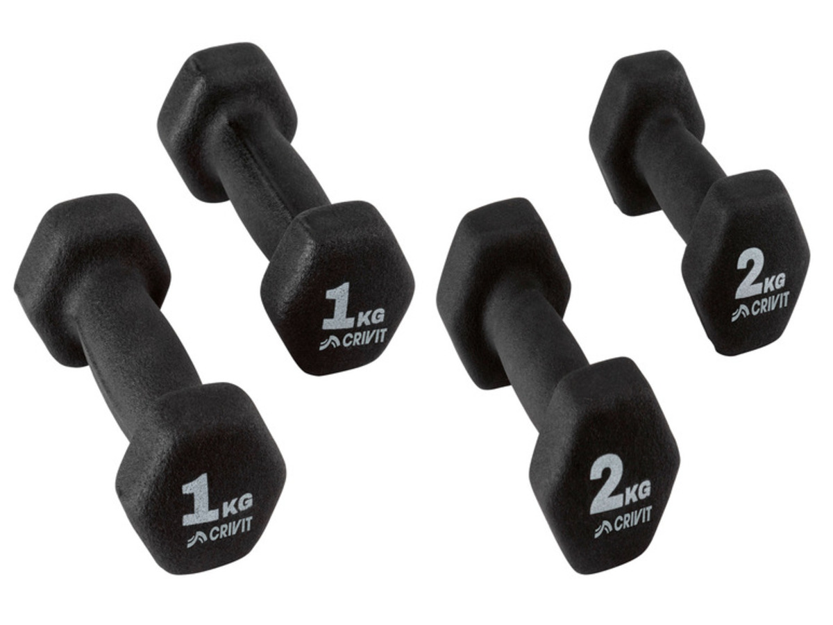 Bild 1 von CRIVIT Kurzhantel-Set, 2 x 1 kg / 2 x 2 kg