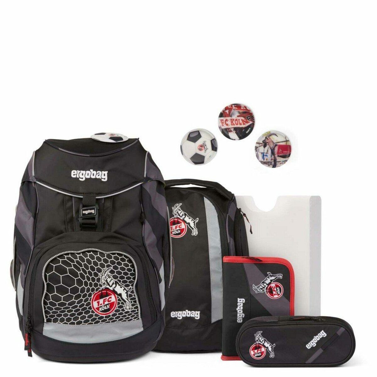 Bild 1 von ergobag Schulranzen Pack "Fußball-Edition" - Schulrucksack Set 6tlg.