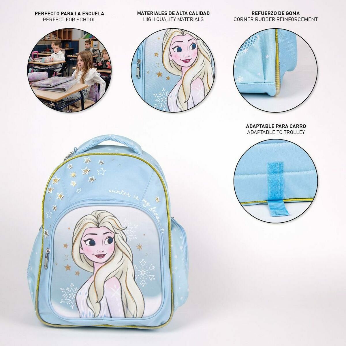 Bild 3 von Frozen Rucksack Schulrucksack Frozen Blau