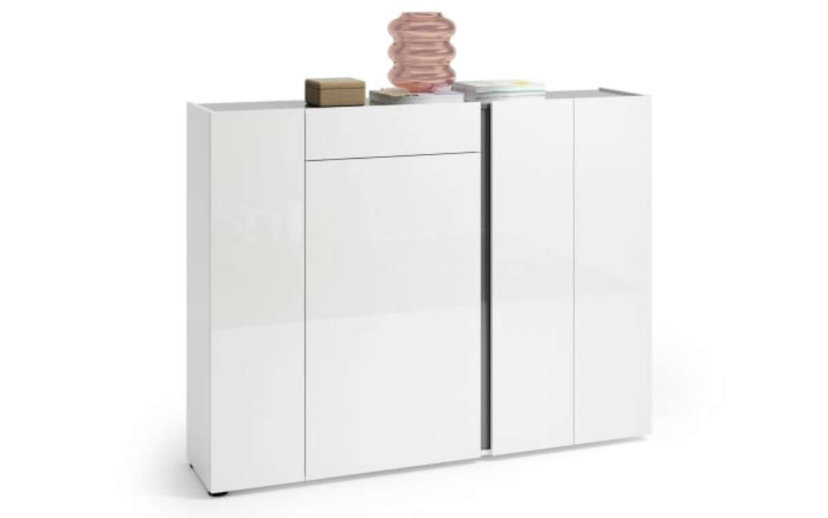 Bild 1 von Schuhschrank III Atrium in weiß/grau, 149 x 115 cm