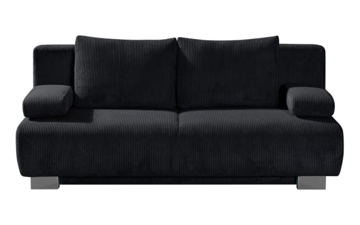 Bild 2 von Restyl - Querschläfer Rowan, Cord in schwarz, Liegefläche ca. 140 x 194 cm