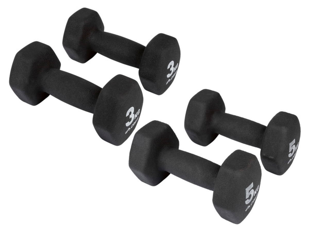 Bild 1 von CRIVIT Kurzhantel-Set, 2 x 3 kg / 2 x 5 kg