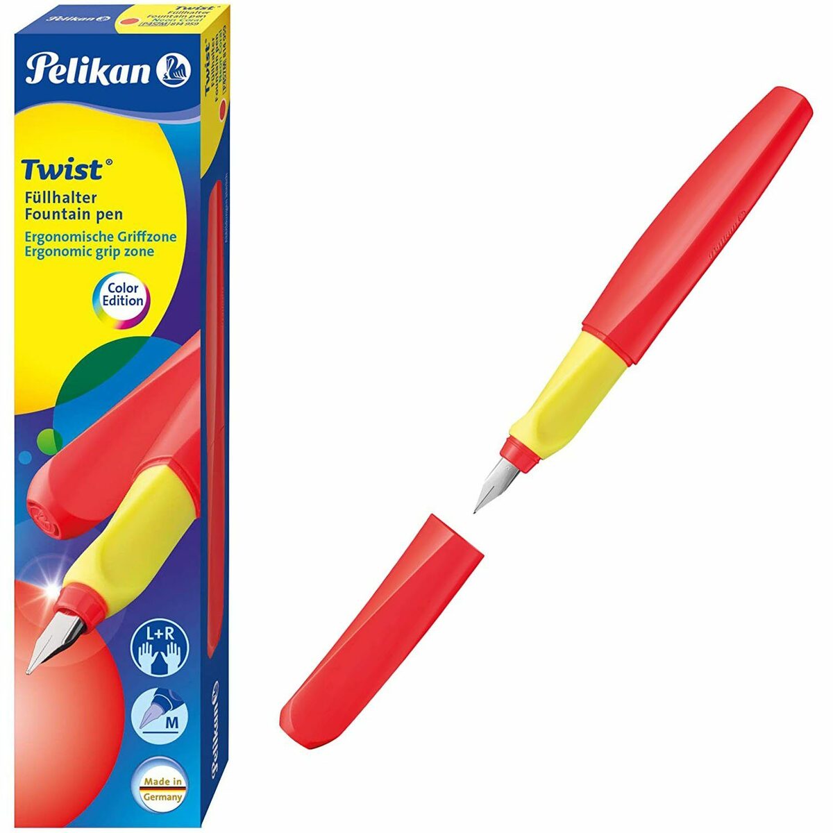 Bild 1 von Pelikan Füllfederhalter Pelikan Twist Füllhalter Neon, korallenrot