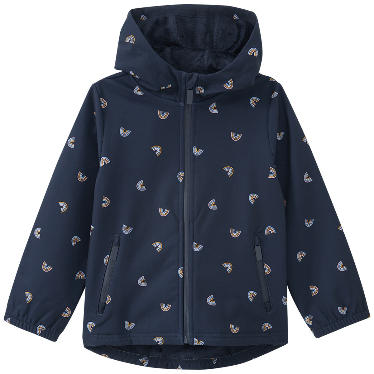 Bild 1 von Mädchen Softshelljacke mit Regenbogen-Allover