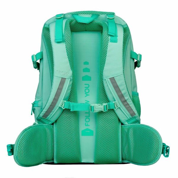 Bild 4 von neoxx Schulranzen Active (Set, 3-tlg. inkl. Schamper Box und Regenschutz-Hülle), Rucksack Set "mint to be" - Schultasche 5. bis 12. Klasse