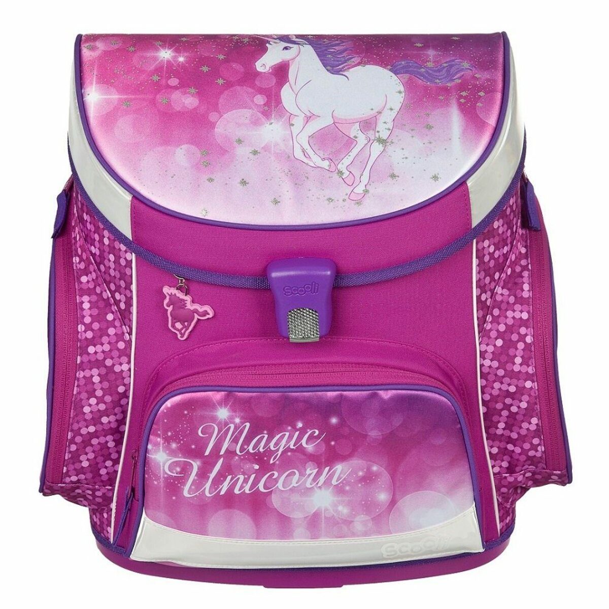 Bild 2 von Scooli Schulranzen CampusFit (Set, 9-teilig inkl. Federmäppchen und Sporttasche), Magic Unicorn EINHORN
