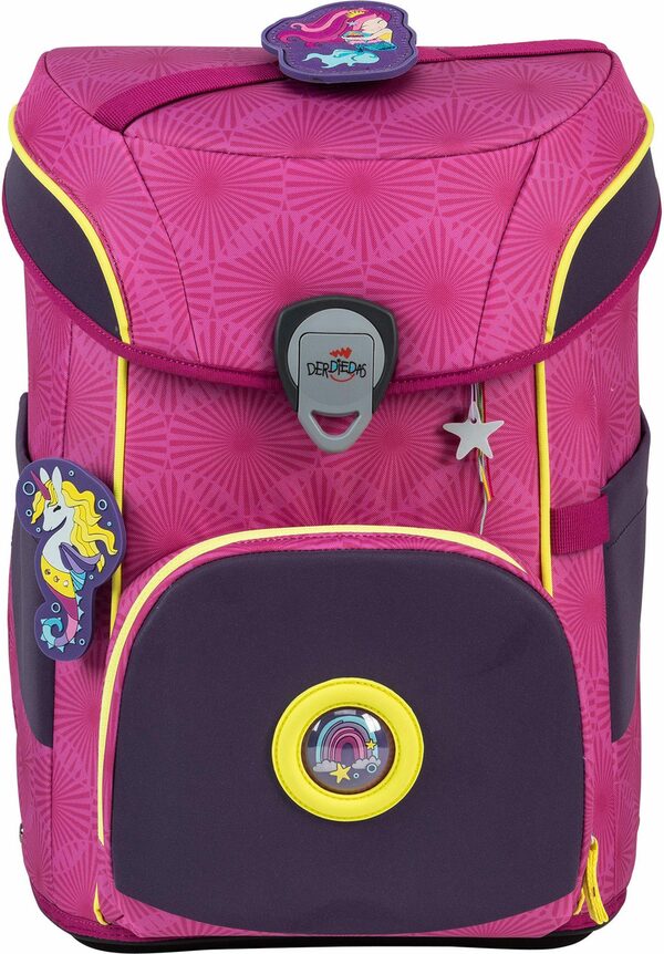 Bild 3 von DerDieDas® Schulranzen Ergoflex Easy Exklusiv Superflash, Pink Mermaid (Set), mit extra großen retroreflektierenden Flächen; aus recycelten Material