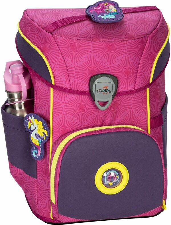 Bild 2 von DerDieDas® Schulranzen Ergoflex Easy Exklusiv Superflash, Pink Mermaid (Set), mit extra großen retroreflektierenden Flächen; aus recycelten Material