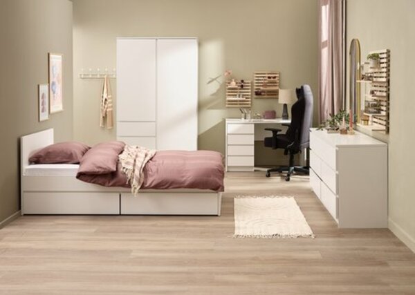 Bild 3 von Schreibtisch LIMFJORDEN 60x120 4 Schubladen weiß