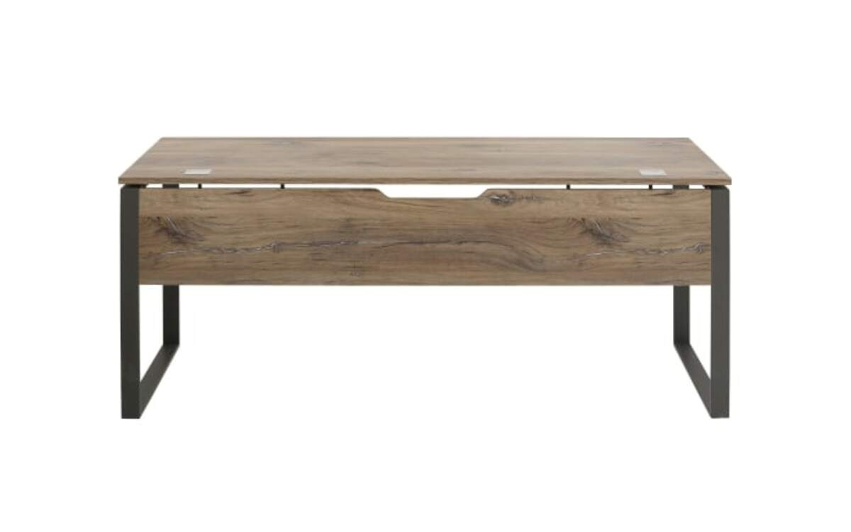 Bild 3 von Vito - Schreibtisch Tajo, anthrazit, Zinneiche Nachbildung