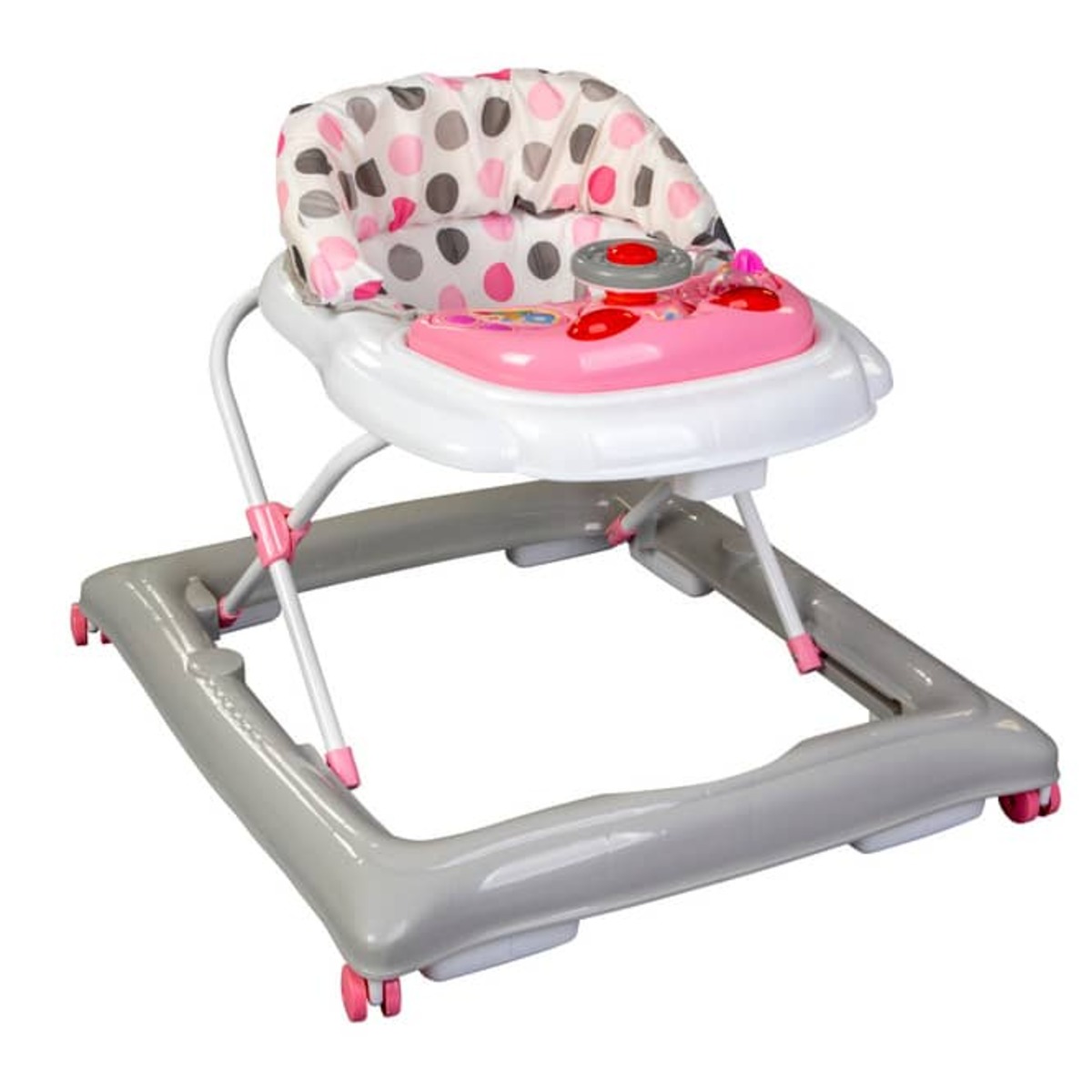 Bild 1 von MICA - Gehfrei mit Punkten - grau/rosa