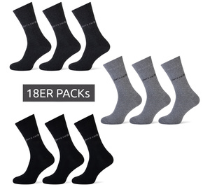 18er Pack Pierre Cardin Strümpfe Freizeit-Socken im Vorteilspack in Grau, Schwarz oder Anthrazit