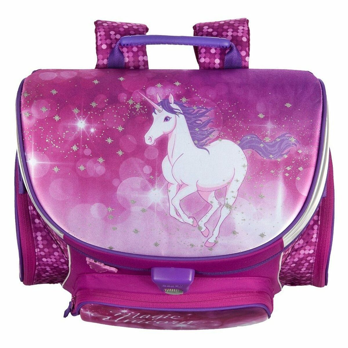 Bild 3 von Scooli Schulranzen CampusFit (Set, 9-teilig inkl. Federmäppchen und Sporttasche), Magic Unicorn EINHORN