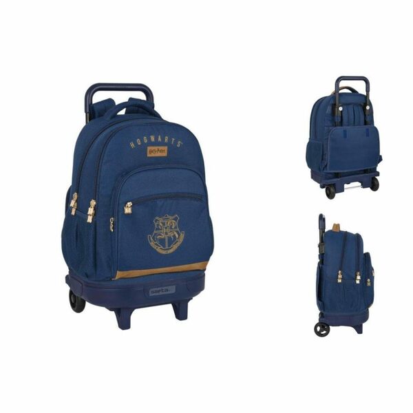 Bild 1 von Harry Potter Rucksack Schulrucksack mit Rädern Harry Potter Magical Braun Marineblau 33 x 45