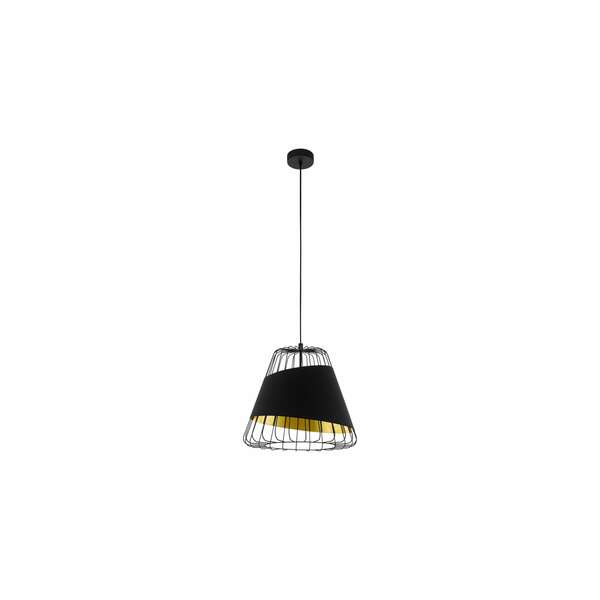 Bild 1 von Vintage Hängelampe Nova Ø36cm Schwarz, Goldfarben