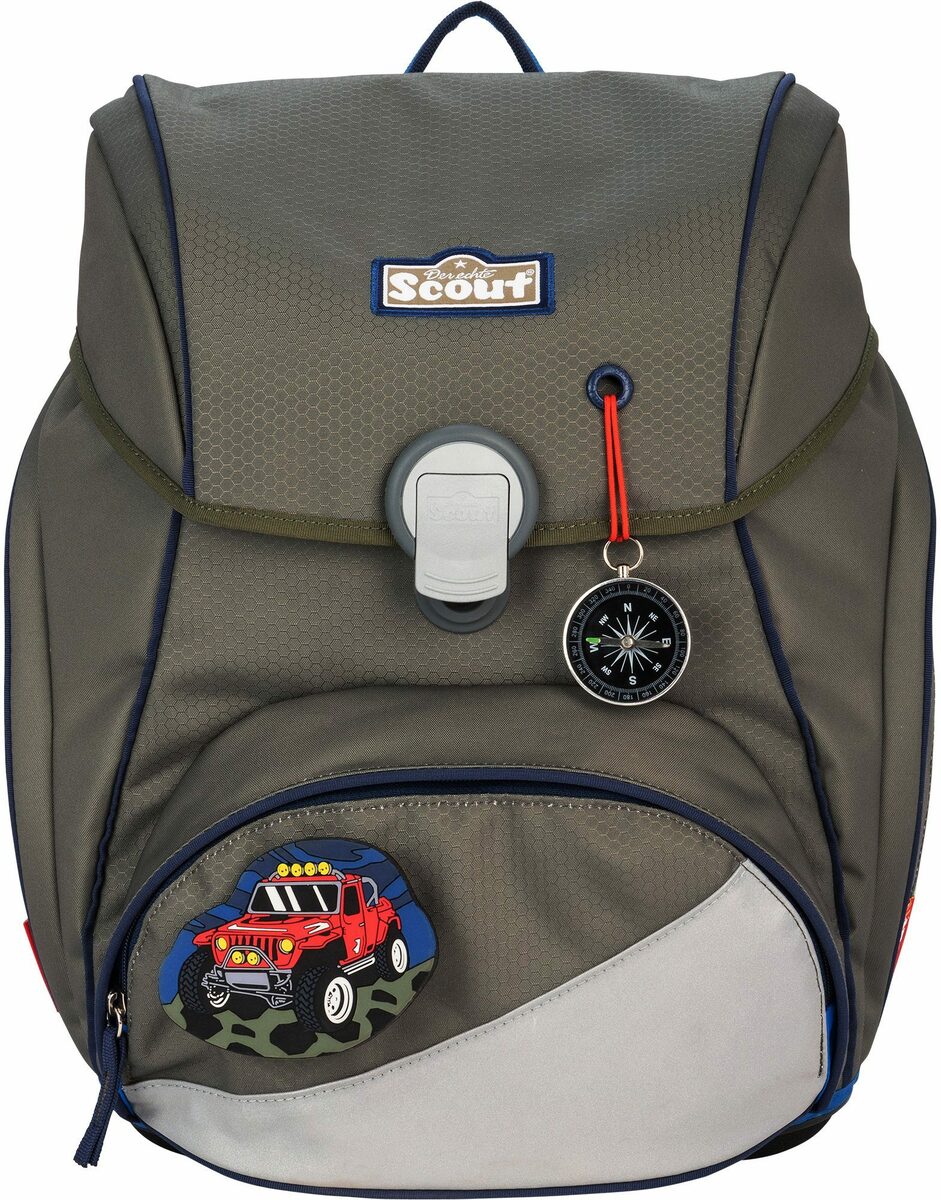 Bild 1 von Scout Schulranzen Alpha - Adventure (Set), mit 3 Funny Snaps; enthält recyceltes Material