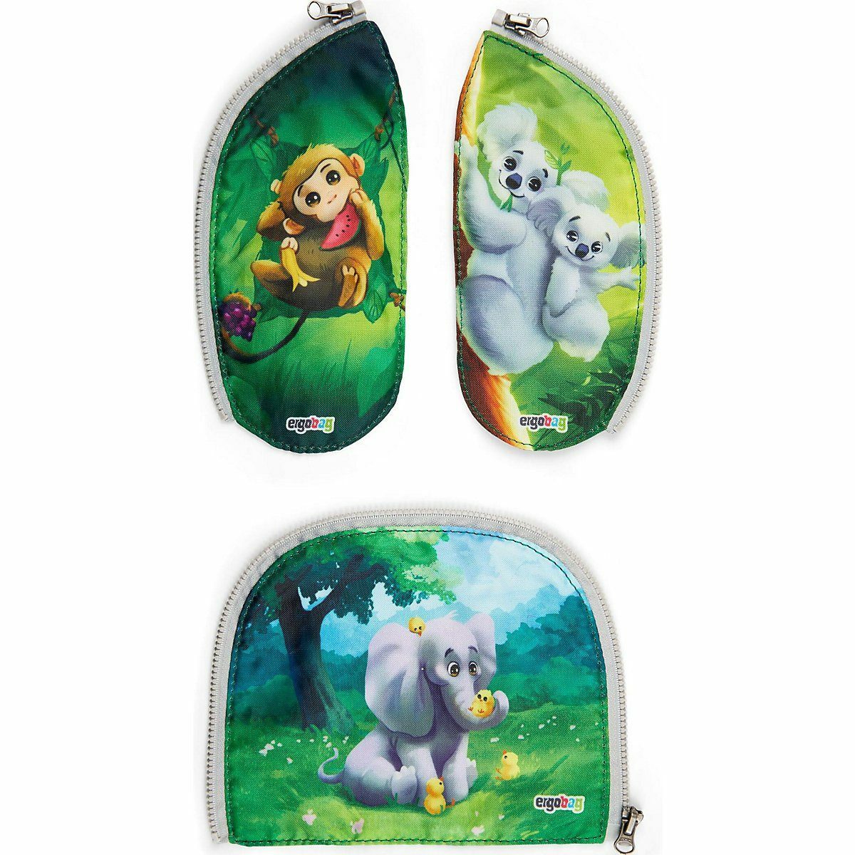 Bild 1 von ergobag Schulranzen Zippie-Set Zoobabies, 3-tlg.