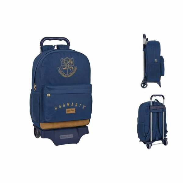 Bild 1 von Harry Potter Rucksack Schulrucksack mit Rädern Harry Potter Magical Braun Marineblau 30 x 43