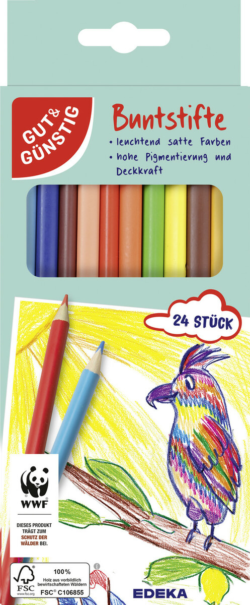 Bild 1 von Gut & Günstig Buntstifte 24ST