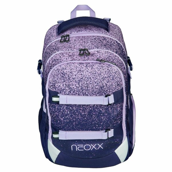 Bild 2 von neoxx Schulranzen Active (Set, 3-tlg. inkl. Schamper Box und Regenschutz-Hülle), Mädchen Rucksack Set "Glitterally" - Schultasche 5. bis 12. Klasse