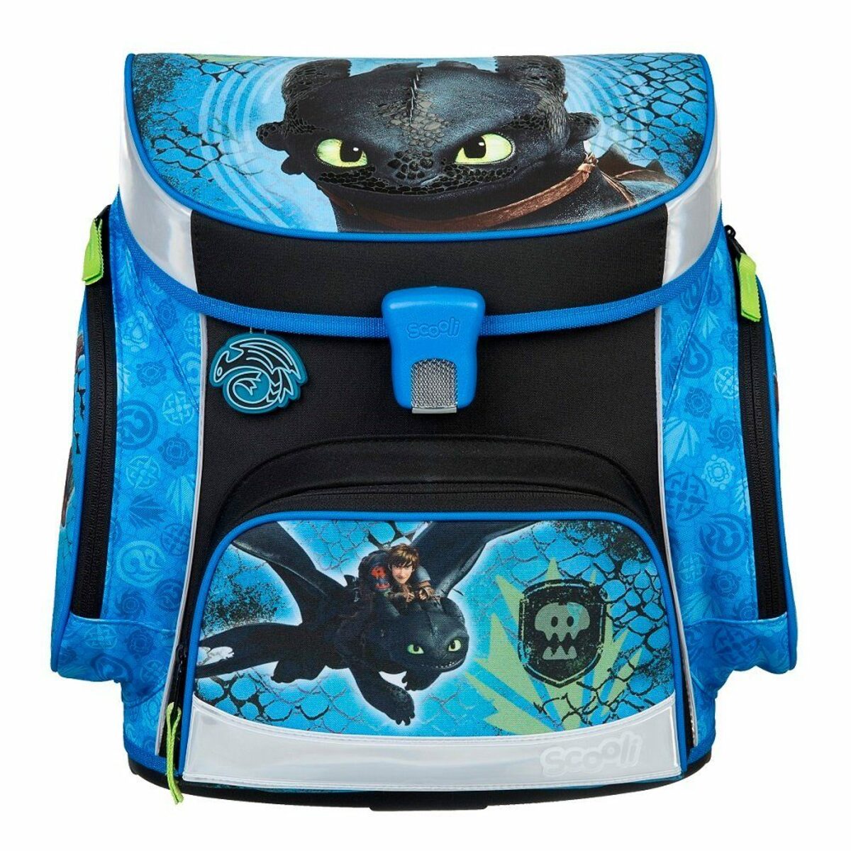 Bild 2 von Scooli Schulranzen Campus Fit (Set, 9-teilig inkl. Federmäppchen und Sporttasche), DRAGONS Drachenzähmen leicht gemacht Drachen